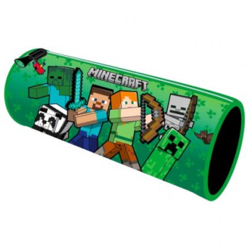 estuche redondo minecraft